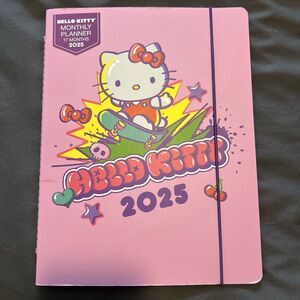 Hello Kitty And Friends Sanrio 2025 17-Month Planner/Calendar Pink & Purple